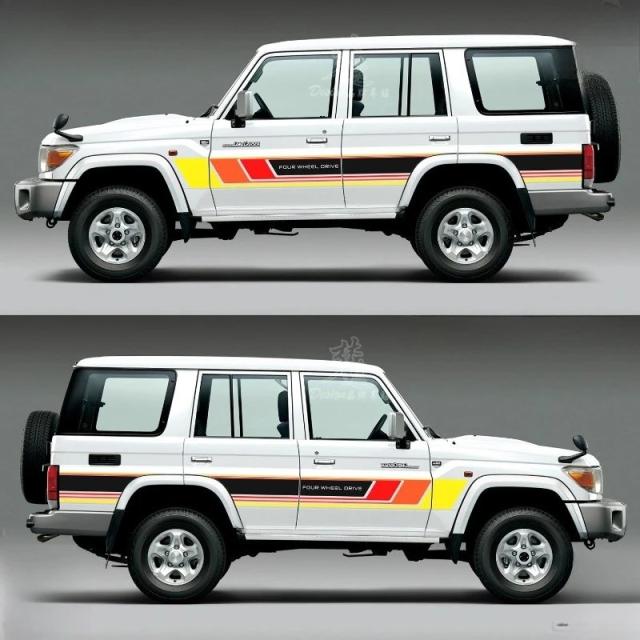 カーステッカー ビニールデカール トヨタ ランドクルーザー LC76 LC80 LC71 LC70 用 ファッション スポーツ デコレーション カスタム フィルム アクセサリー 輸入品_3