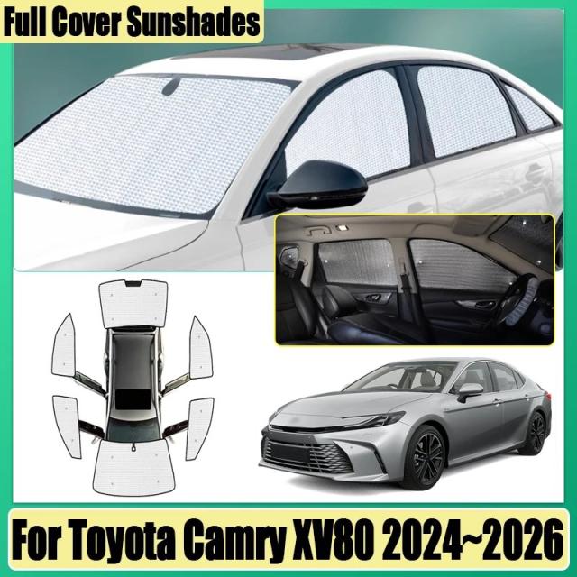 トヨタ カムリ XV80 2024 2025 2026 年式 用 フルカバー サンシェード 車 カバー サイド ウィンドウ バイザー UVカット 遮熱 プライバシー 保護 自動車 アクセサリー 輸入品