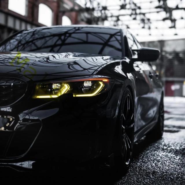 CSL 3シリーズ G20 レーザーヘッドライト イエローレモン エンジェルアイ DRLボード 2019- BMW G21 320i 330i M340i 用 アンバー デイタイムライト 輸入品_11