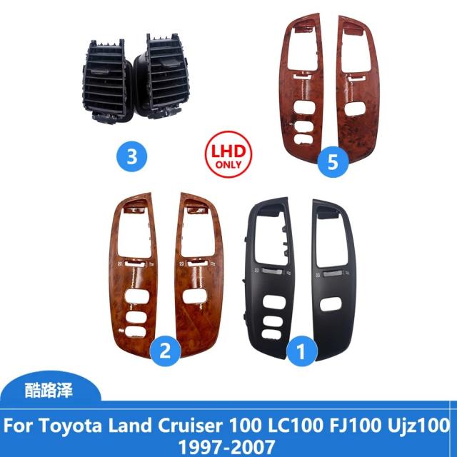 ルイリー84 トヨタ ランドクルーザー 100 LC100 FJ100 UJZ100 2003-2007 左ハンドル 車内 エアベント アウトレット ダッシュボード エアベント パネル 輸入品
