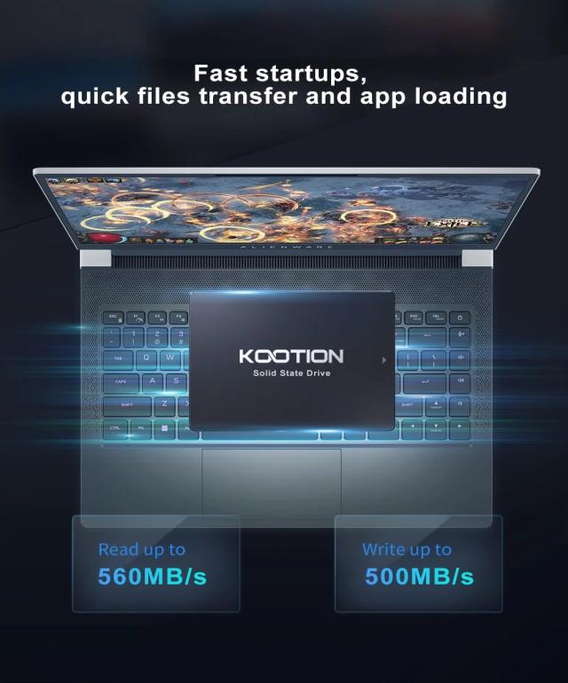 KOOTION X12 内蔵SSD 2.5インチ SATA III 2TB 1TB 512GB 480GB 256GB 240GB 128GB PC ノートパソコン デスクトップ対応 輸入品_7