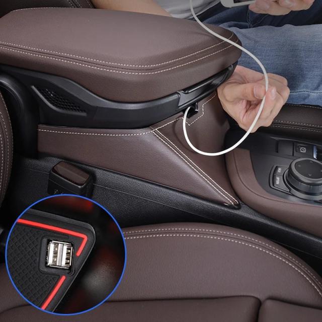 BMW X1 F48・X2 F39専用 センターアームレスト納めるボックス席 コンソールオーガナイザー 室内装飾御盆 2016-ひな型 車載付属品 インポート品