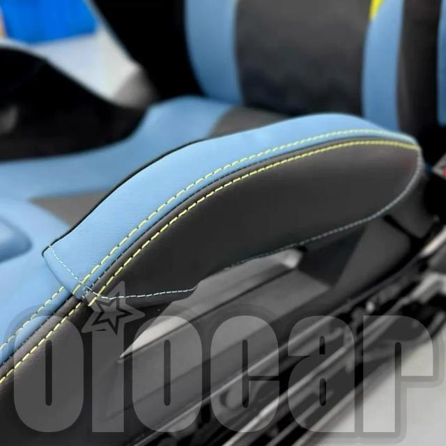 オイオモーターズ Mカーボンバケットシート ボルスター 本革プロテクター BMW G87 M2 G80 G81 M3 G82 G83 M4 F90 M5 F92 M8用 輸入品