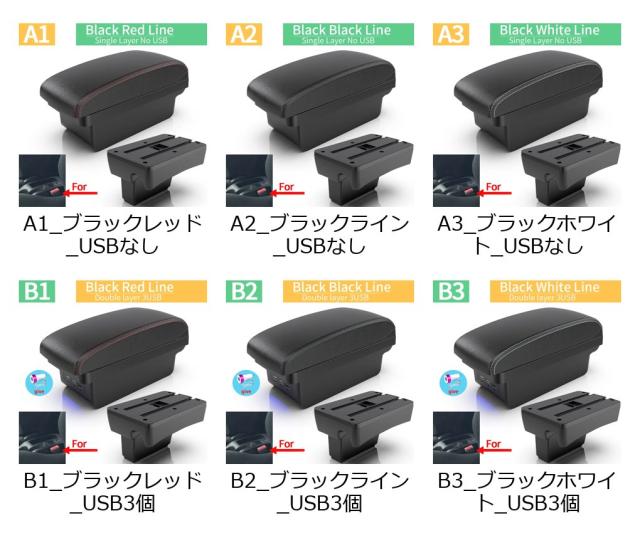 プジョー307（初代モデル 2001-2008年）専用 特別デザインアームレスト収納ボックス 内装カスタムパーツ 輸入品_1