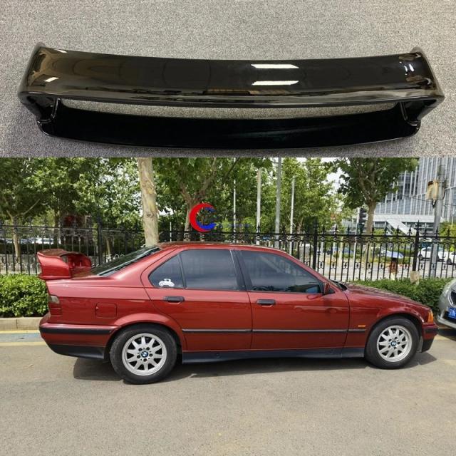 BMW 3シリーズ E36 1990-2000年用 リアスポイラー ABS樹脂 マットブラック/光沢ブラック BMW E36 M3 リアウイング 輸入品_5