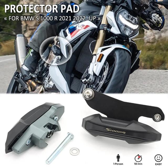 BMW S1000R 2021- フレームスライダー パッドプロテクター 転倒防止ガード 耐衝撃保護パッドセット 2018-モデル対応 新登場 輸入品