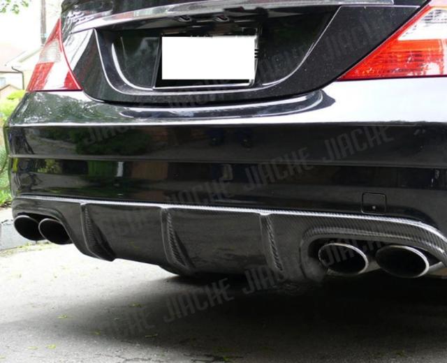 メルセデス・ベンツ CLSクラス W219 CLS63 AMG 用 カーボンファイバー リアバンパーリップディフューザースポイラー (2004-2010年 4ドアセダン 車両スタイリング) 輸入品_12
