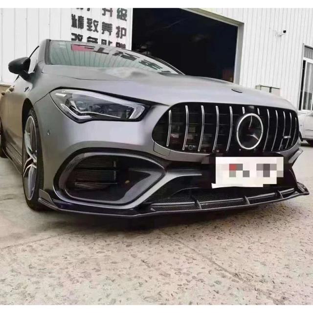 メルセデス・ベンツ CLAクラス W118 CLA45 CLA45S 用 カーボンファイバー フロントバンパーリップ フロントリップディフューザー フロントチンスポイラー ボディキット 輸入品_6