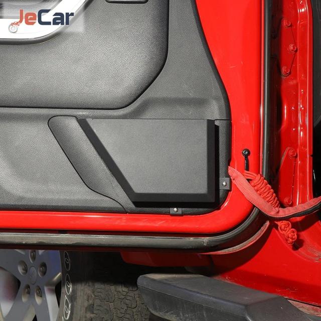 JeCar メタルフロントリアドアサイドメッシュポケット収納ボックスオーガナイザー Jeep Wrangler JK 2011-2017 2/4ドア 自動車アクセサリー 輸入品