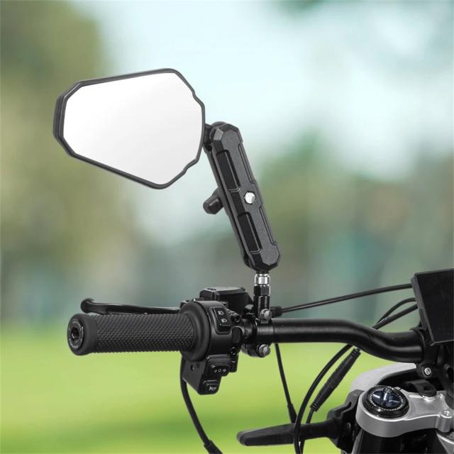 KEMIMOTO ユニバーサル フォールディング バイクミラー M8 M10 ボルト取付 360°調整 Eマーク対応 輸入品_15