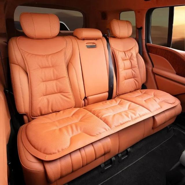 ユニバーサル ナッパレザー ソフトカーシートカバー 車内用 通気性シートクッション カーシートカバーフルセット カーシートクッション 輸入品_3