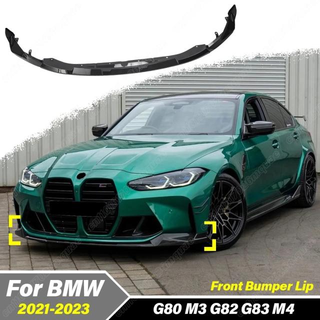 BMW G80 M3 G82 G83 M4 2021-2023 用 フロントバンパー MPスタイル スプリッター リップスポイラー ボディデコレーション 改造キット 輸入品
