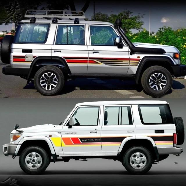 カーステッカー ビニールデカール トヨタ ランドクルーザー LC76 LC80 LC71 LC70 用 ファッション スポーツ デコレーション カスタム フィルム アクセサリー 輸入品