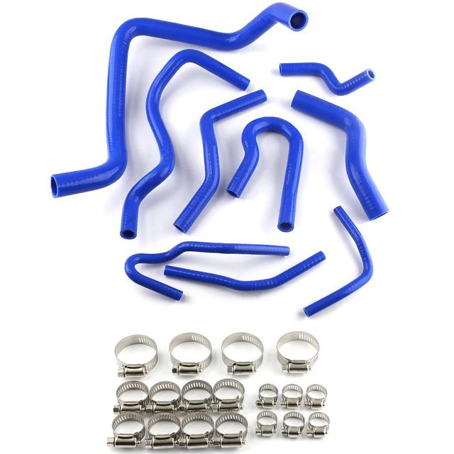 ホンダ シビック SOHC D15 D16 EG EK 1992-2000年用 シリコン製 ラジエーター クーラントホース キット カーパーツ /9ピースセット 輸入品_9