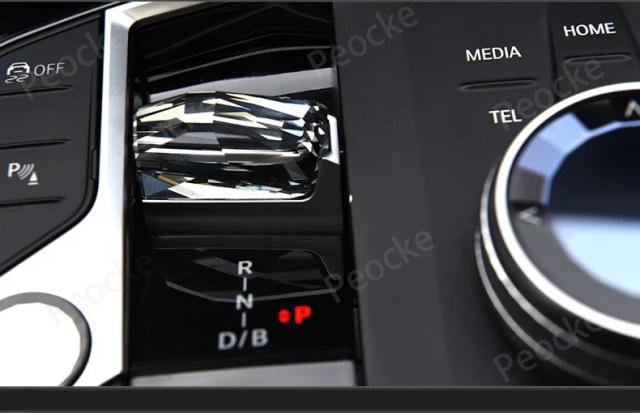 BMW X5 G05 G20 G12 X6 G06 iX3 G08 i4 G26 i7 G70 X7 G07用 クリスタル ギアセレクター パドルノブ メタルベース オリジナルスタイル 2023 2024 輸入品_16