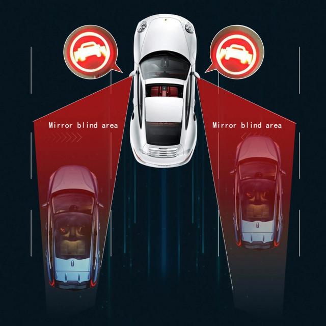 ユニバーサル車両用 ブラインドスポットモニタリングシステム 24GHzミリ波センサー BSM 車線変更支援 輸入品