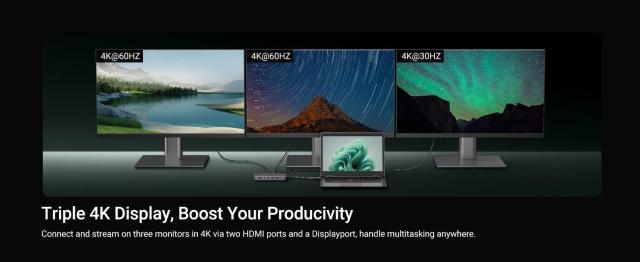 UGREEN USB C ドッキングステーション 13 in 1 4K トリプルディスプレイ デュアルHDMI 10Gbps USB C HUB 100W PD SD/TF 対応 MacBook Pro Air Dell XPS 輸入品_13