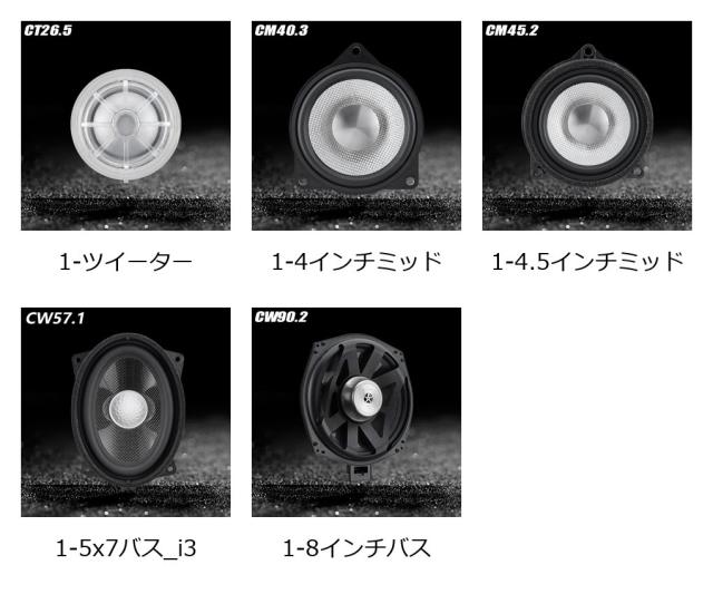 BMW 3・5シリーズ（F30/G30/F10/E90/G20/G05）専用 カーオーディオ アップグレードキット LQカーボンコーン シルクドームツイーター ミッドレンジスピーカー サブウーファー 輸入品_1