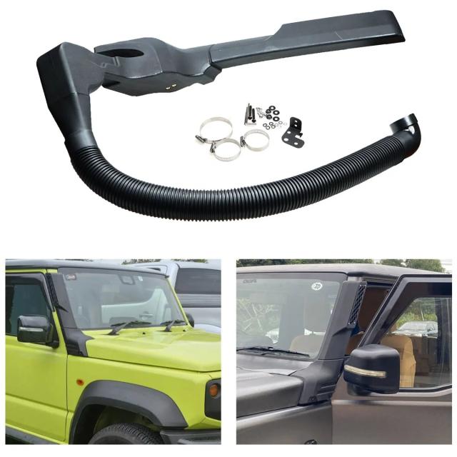 スズキ ジムニー JB64 JB74 用 エアインテーク 吸水防止 ブリーズホース チューブ スノーケル エアフロー パーツ (2019-モデル) 輸入品