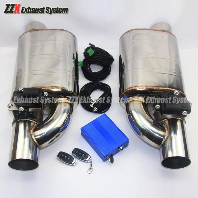 カスタムカーアクセサリー 304ステンレス製 電子リモートコントロールバルブマフラー 排気管 E46対応 輸入品