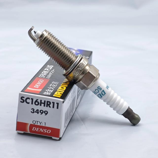 オリジナル DENSO イリジウム スパークプラグ SC16HR11 3499 トヨタ カローラ デュアルエンジン ヴィオス 純正 90919-01275 90919-01253 適合 輸入品