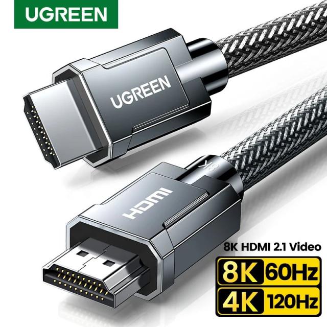 Ugreen 8K HDMI2.1 ケーブル Xbox X PS5 Xiaomi Mi Box対応 8K/60Hz 4K/120Hz HDMI 切替器/分配器 48Gbps HDR10+ ケーブル 輸入品