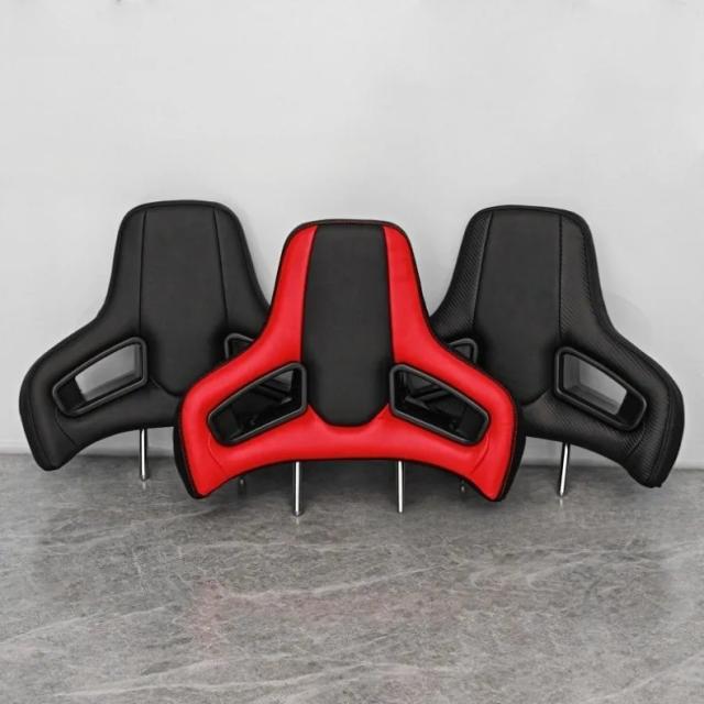 ユニバーサル スポーツシート ヘッドレスト 高品質快適 PVCレザー レーシングヘッドレスト プラグアンドプレイ 車内シートアクセサリー 輸入品_7
