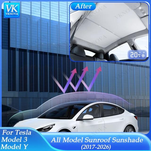 テスラ モデルY ジュニパー 2025-2026 用 ガラスルーフ サンシェード サンルーフ 日よけ ブラインド 新モデル3 2024 カバー 輸入品