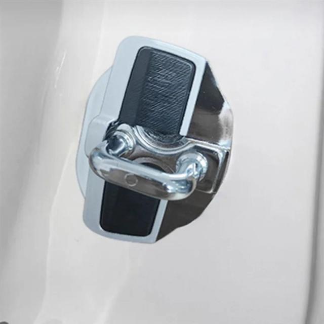 4セット TRD ドア安定化 ドアロックプロテクター ラッチストッパーカバー 日産 E12 E13 C27 C28 対応 輸入品_1