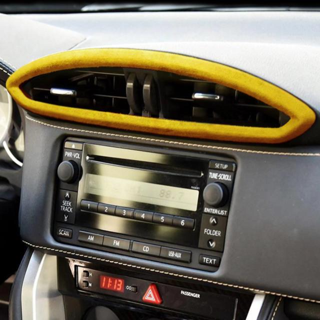 スバルBRZ・トヨタ86（2013-）専用 スエード調 エアコン吹き出し口パネルカバー ステッカー 車アクセサリー 輸入品_4