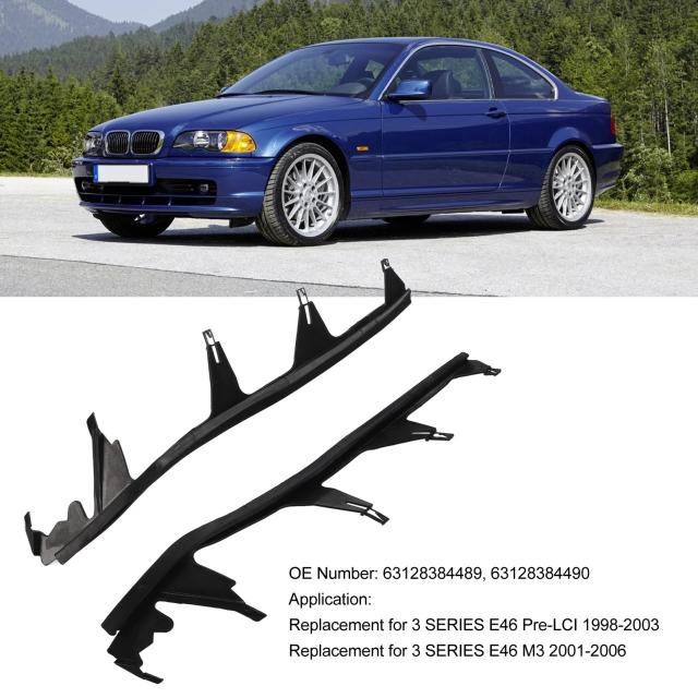 2個セット ヘッドライトレンズシールガスケット 柔軟交換用 3シリーズ E46 プリLCI 63128384490 ヘッドライトレンズカバー 輸入品_2