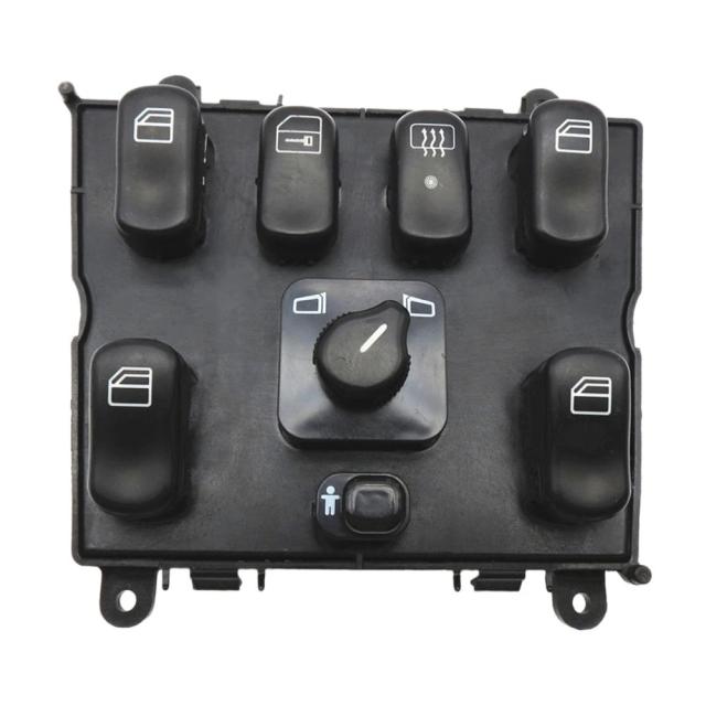 メルセデスベンツ ML W163 ML320 ML430 用 パワーウィンドウスイッチ (1998-2002年) 品番 1638206610 A1638206610 輸入品