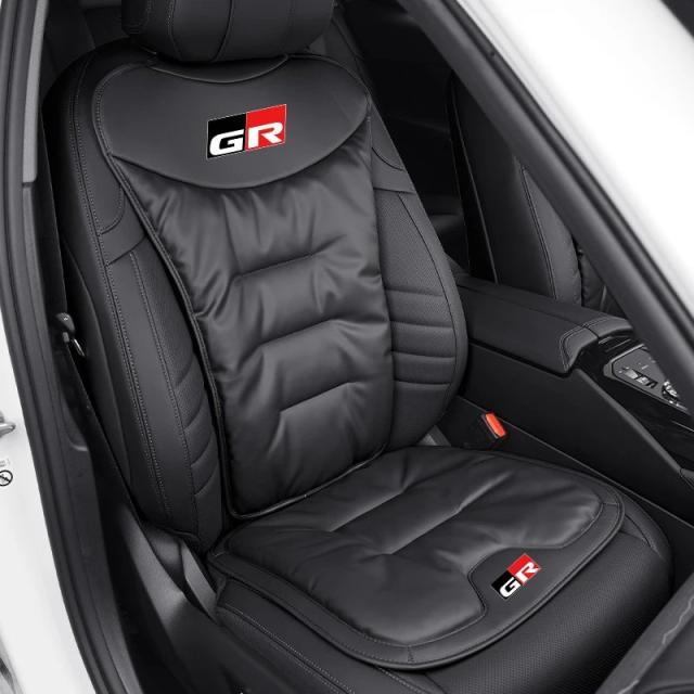 カーベルベットクッション ヴィンターレザー バックレスト シートカバー アクセサリー トヨタ カローラ ヤリス アユーゴ プリウス RAV4 C-HR カムリ オーリス アベンシス対応 輸入品