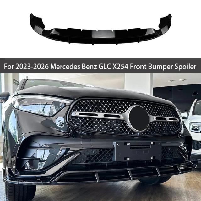 2023 2024 2025 2026 メルセデス・ベンツ GLCクラス X254 GLC260 GLC300 用 フロントバンパー リップスポイラー スプリッター トリム アクセサリー 輸入品