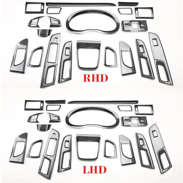 LHD RHD 対応 スバル WRX WRX STi 2014-2019 年式 車内アクセサリー ドアアームレスト パワーウインドウスイッチリフトカバートリム カーボンファイバー調 輸入品