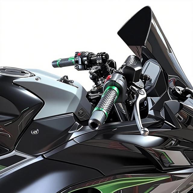 ヤマハ FZ8 FZ1 FZR1000 MT-01 MT-10 XSR900 R6 R1 YZF750 R 用 クリップオンハンドルバー レイザー 50mm 調整可能 クリップオン 輸入品_7