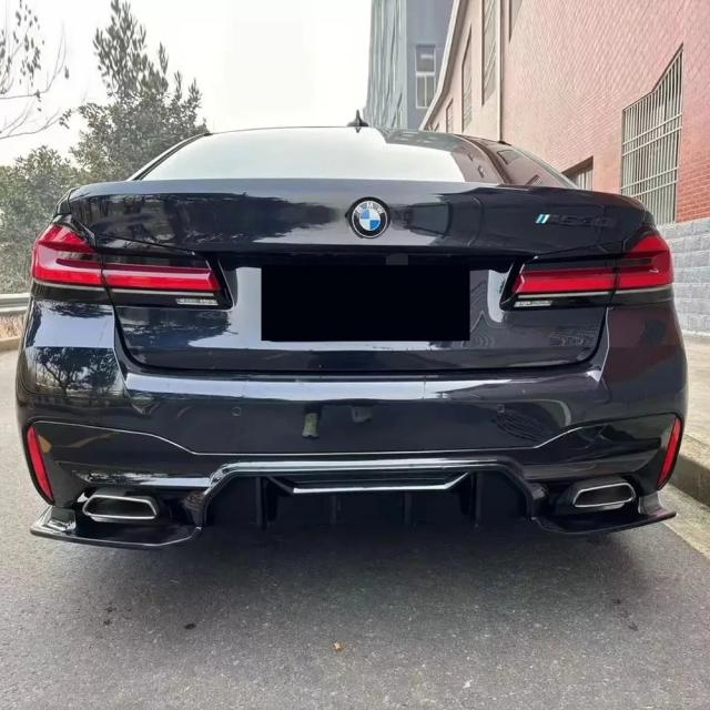 BMW 5シリーズ G30 G31 Mパック 用 リアバンパースポイラー サイドスポイラー ボディキット チューニングパーツ 2017-モデル M5/CS/Competitive ディフューザー対応 輸入品