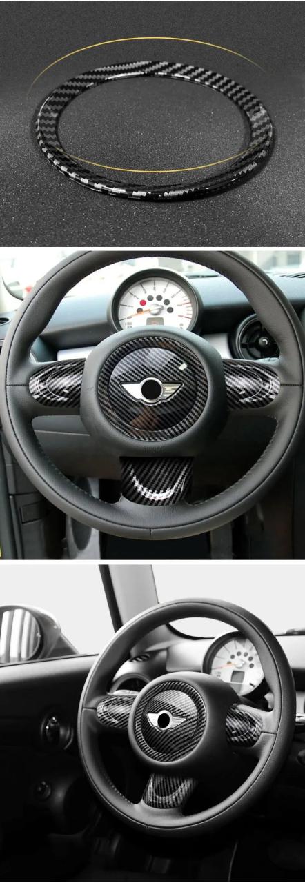 BMW MINIクーパー R55 R56 R57 R58 R59 R60 R61 用 カーボン調 内装 保護カバー ABS 装飾ステッカー 輸入品_10