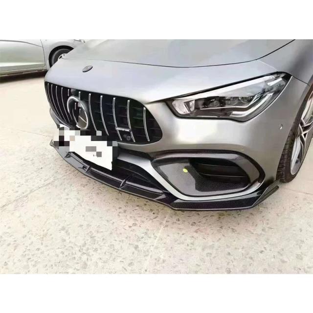 メルセデス・ベンツ CLAクラス W118 CLA45 CLA45S 用 カーボンファイバー フロントバンパーリップ フロントリップディフューザー フロントチンスポイラー ボディキット 輸入品_2