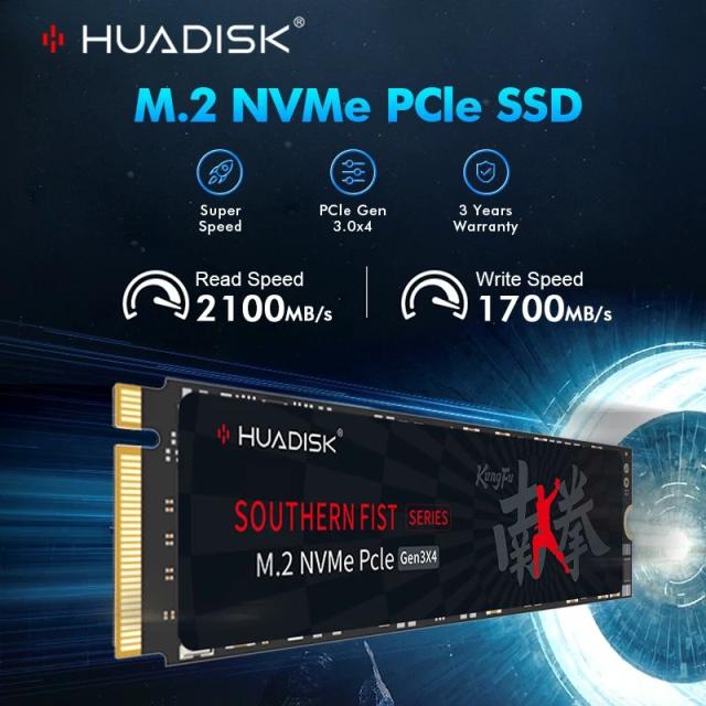 HUADISK SSD NVMe M.2 PCIe Gen3 内蔵ハードドライブ 128GB 256GB 512GB 1TB ノートパソコン デスクトップPC 用 輸入品