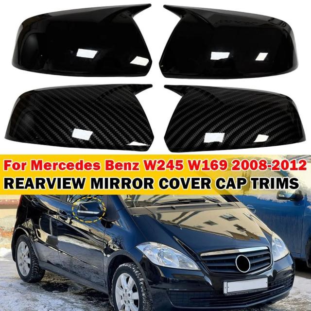 メルセデス・ベンツ W245・W169 2008-2012年用 リアビュー サイドミラーカバー 外装ケース トリム アクセサリー 2個セット 輸入品