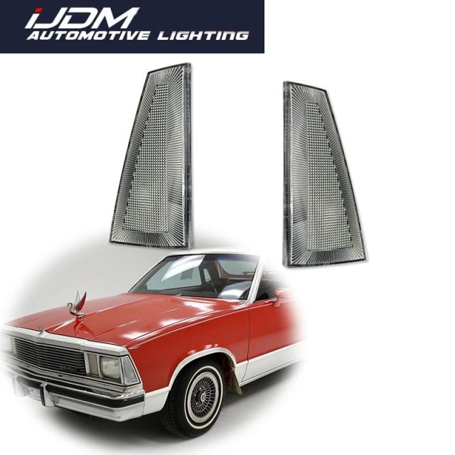 シボレー・マリブ＆エルカミーノ 1980-1981 フロントフェンダー サイドマーカー ポジションランプ カバーシェル バルブ/ソケットなし カーアクセサリー 輸入品