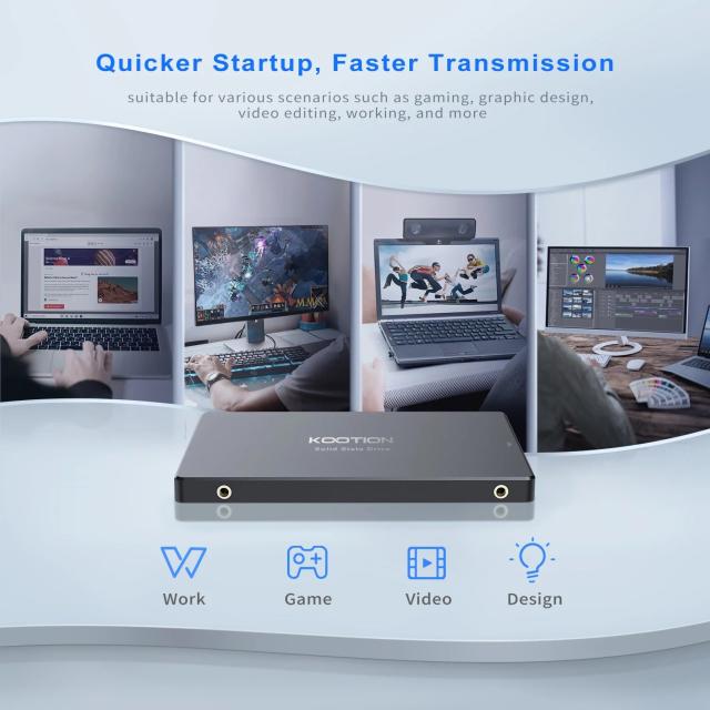 KOOTION X12 内蔵SSD 2.5インチ SATA III 2TB 1TB 512GB 480GB 256GB 240GB 128GB PC ノートパソコン デスクトップ対応 輸入品_3