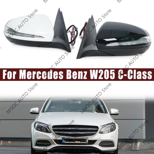 メルセデス・ベンツ W205 Cクラス C180 C300 C200 C260 用 サイドパワーリアビューミラーアセンブリ ブルートスポットミラー 2014-モデル 輸入品 31,753円
