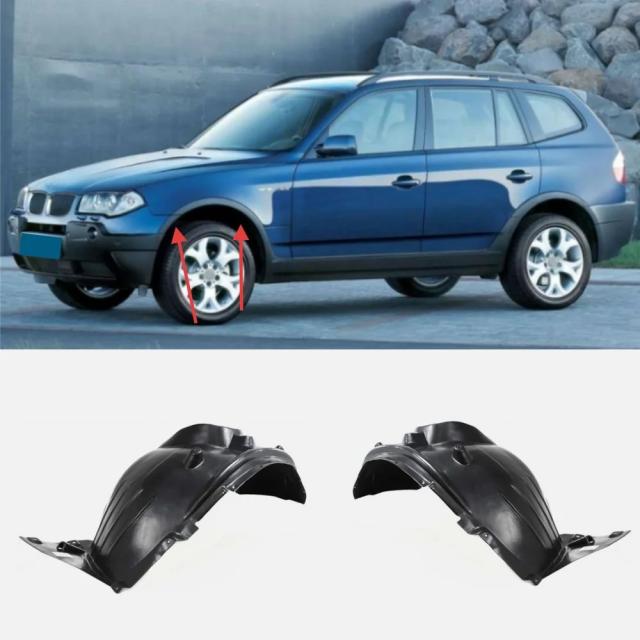 BMW X3 E83 2004-2006 フロント フェンダーライナー アーチガード 純正品番: 51713400053 51713400054 輸入品