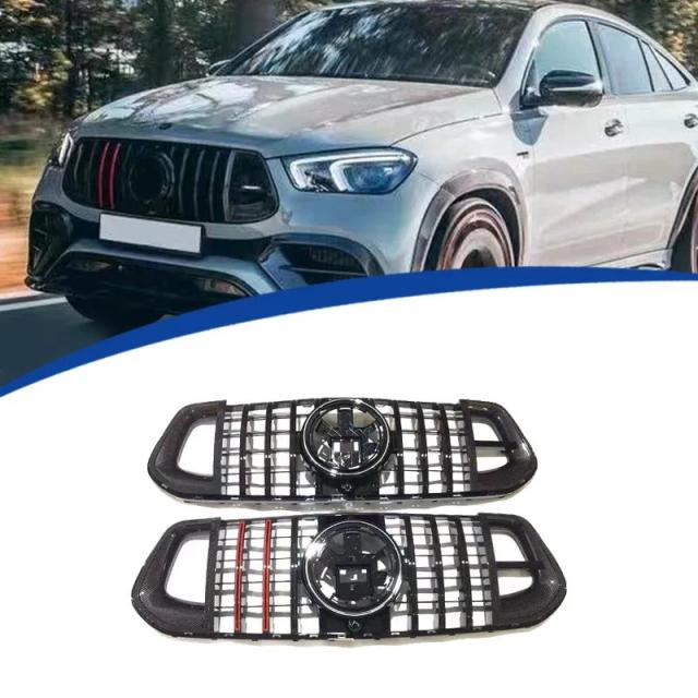 2020-式 メルセデス・ベンツ GLE W167 4ドア 用 Brabus風 グリルカバー レーシングメッシュ ボディキット 純正交換パーツ 輸入品