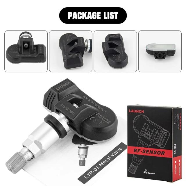 LAUNCH X431 TSENSOR-05 TPMSセンサー 315MHz/433MHz デュアル周波数 スクリューイン式 角度調整可能 メタルバルブ 純正交換センサー 輸入品_17
