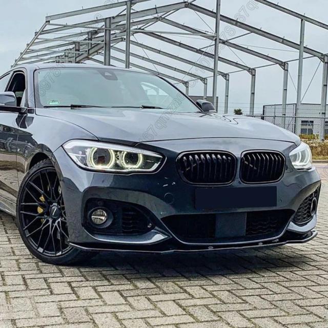 BMW 1シリーズ F20 F21 118i 120i M135i M140i LCI 2015-2019 用 Mパック フロントバンパーリップ スプリッター ディフューザー ボディキット スポイラー 輸入品