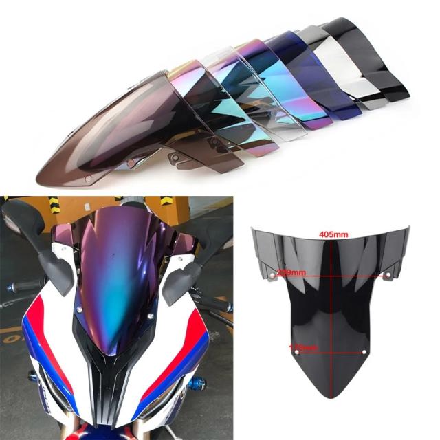 BMW S1000RR用 ダブルバブル ウインドスクリーン ウィンドディフレクター プロテクター (2019-モデル対応) 輸入品