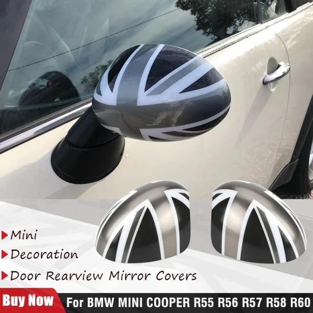 BMW MINI COOPER R55 R56 R57 R58 R60 用手動折りたたみ ユニオンジャック ウィングミラーカバー 2枚組 輸入品